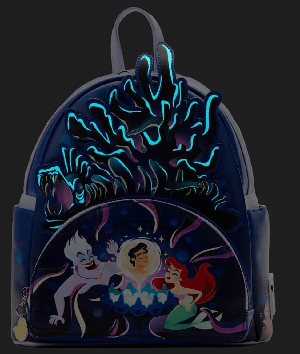 Loungefly Disney The Little Mermaid Ursula’s Lair Glow-In-the-Dark Mini Backpack