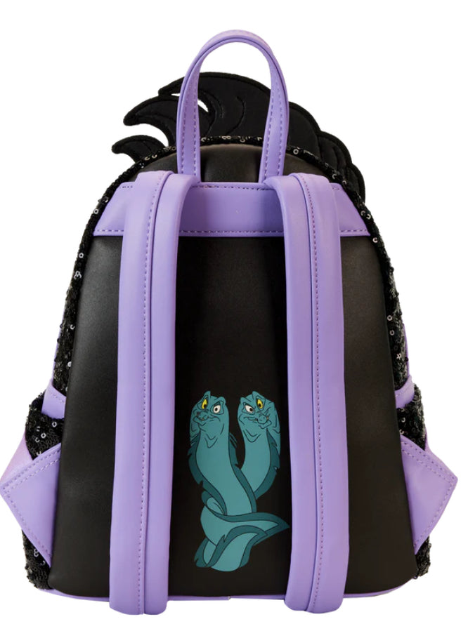 Loungefly Disney The Little Mermaid 35th Anniversary Exclusive Ursula Sequin Cosplay Mini Backpack