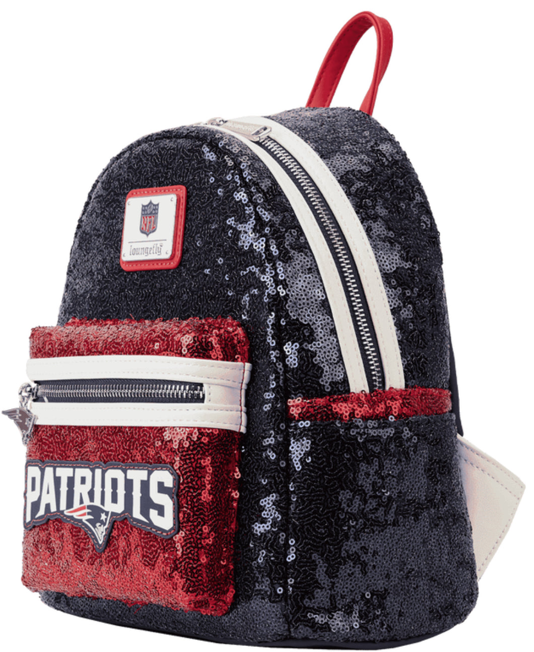 NFL New England Patriots Sequin Mini Backpack