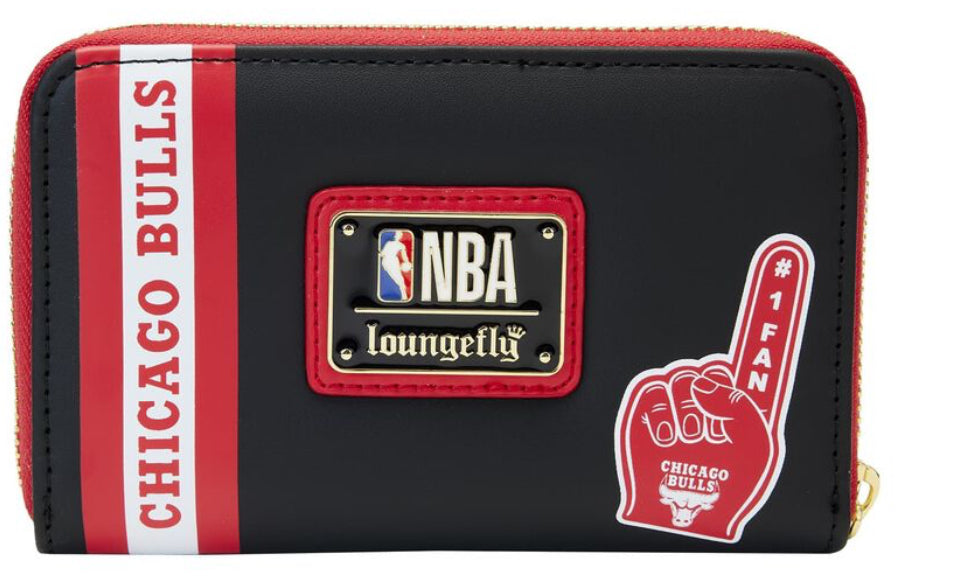 NBA Chicago Bulls Patch Icons Zip Around Wallet