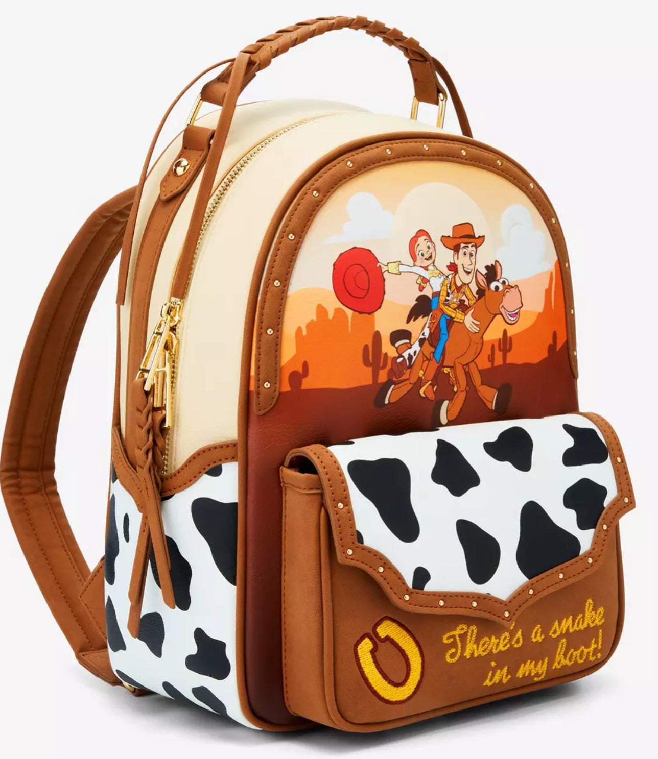 Disney Pixar Toy Story Woody, Jessie, and Bullseye Western Mini Backpack