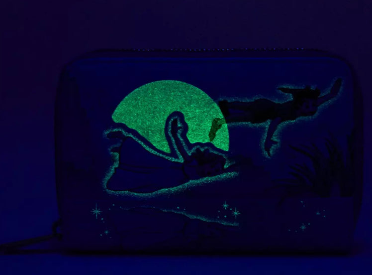 Loungefly Disney Peter Pan Night Glitter Zipper Wallet