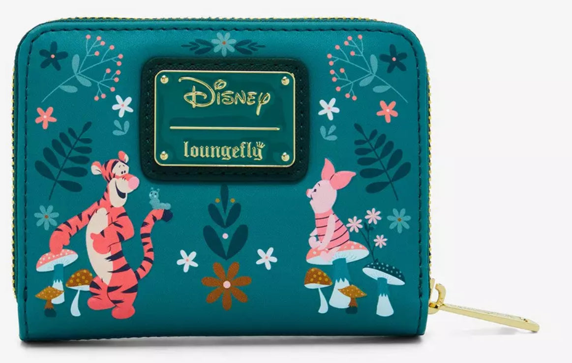 Loungefly Disney Winnie the Pooh Floral Small Zip Wallet