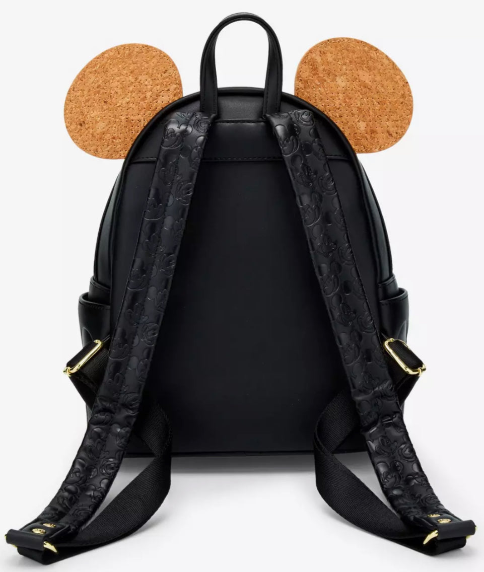 Loungefly Disney Mickey Mouse Cork Ears Pin Display Mini Backpack