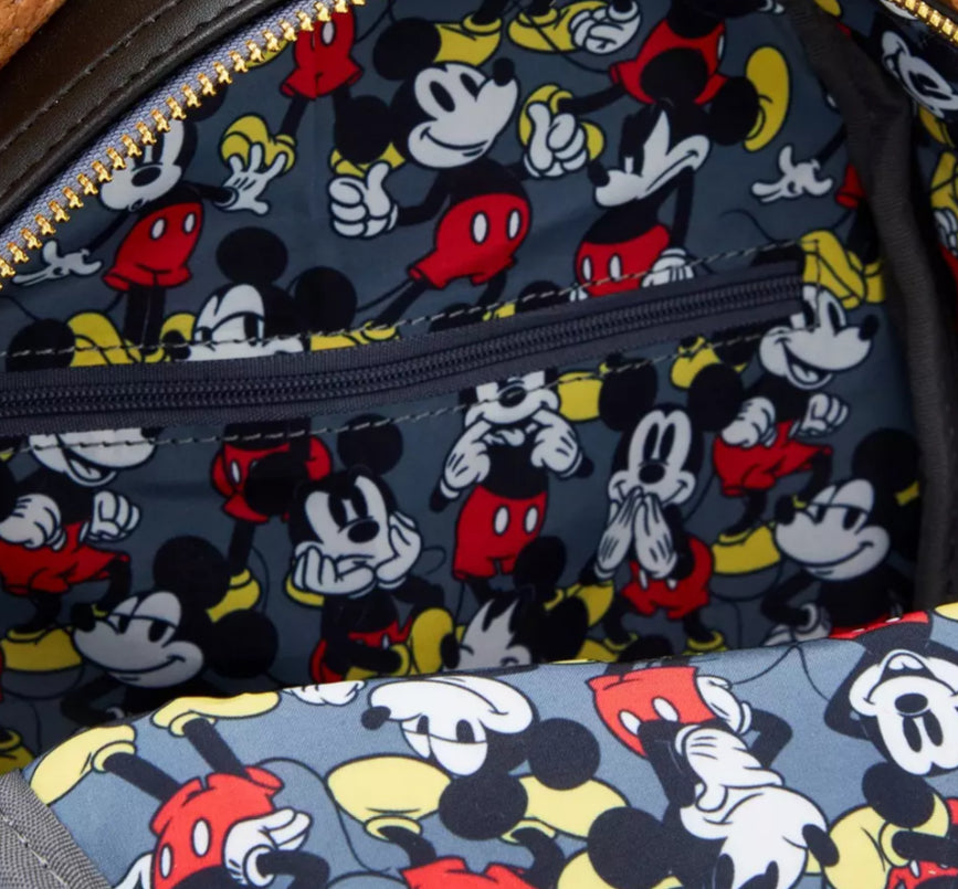 Loungefly Disney Mickey Mouse Cork Ears Pin Display Mini Backpack