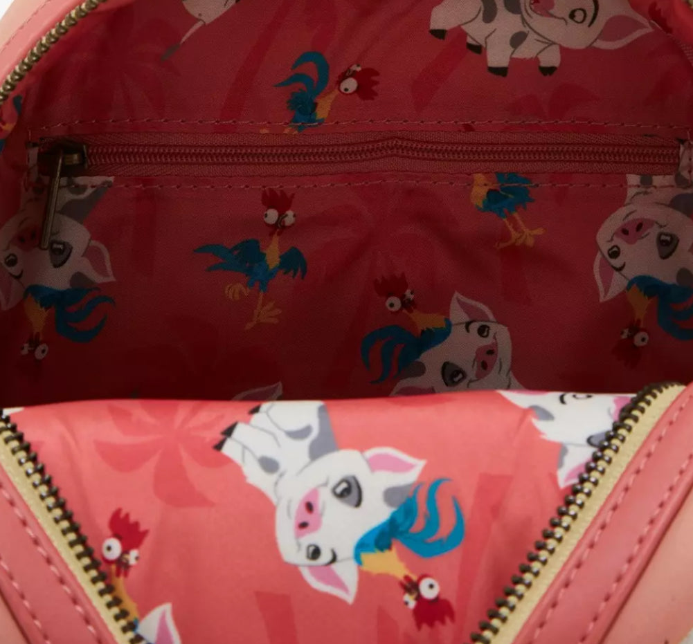 Loungefly Disney Moana Pua & Hei Hei Sunset Mini Backpack