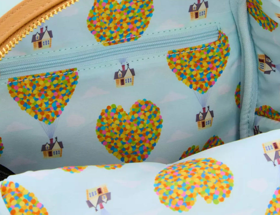 Loungefly Disney Pixar Up Russell Heart Balloons Mini Backpack