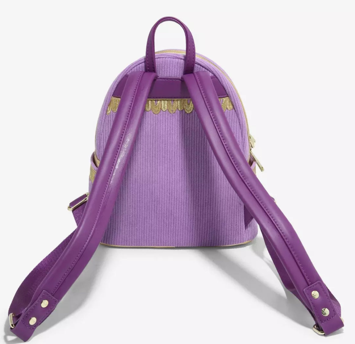 Loungefly Disney Beauty and the Beast Chip Figural Corduroy Mini Backpack