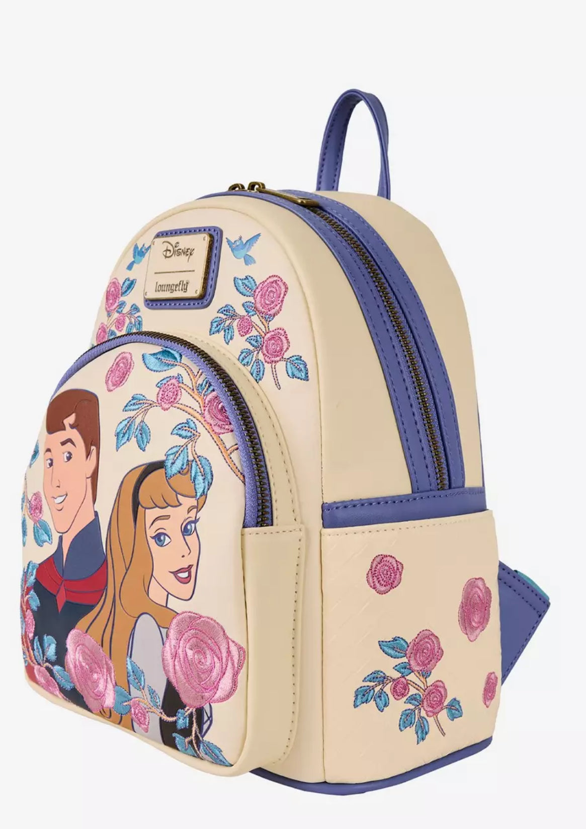 Loungefly Disney Sleeping Beauty Aurora & Prince Phillip Floral Mini Backpack