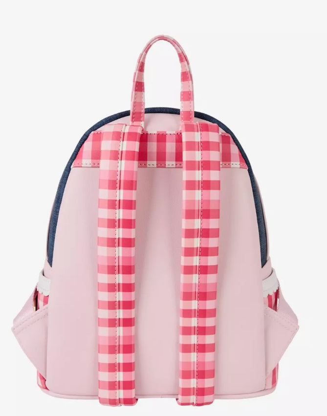 Loungefly Strawberry Shortcake Denim Gingham Mini Backpack