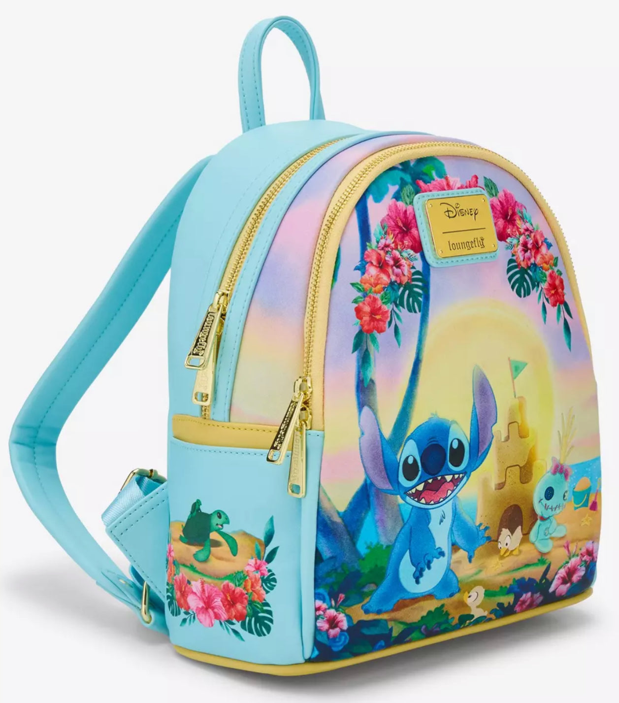 Loungefly Disney Lilo & Stitch Beach Scene Mini Backpack