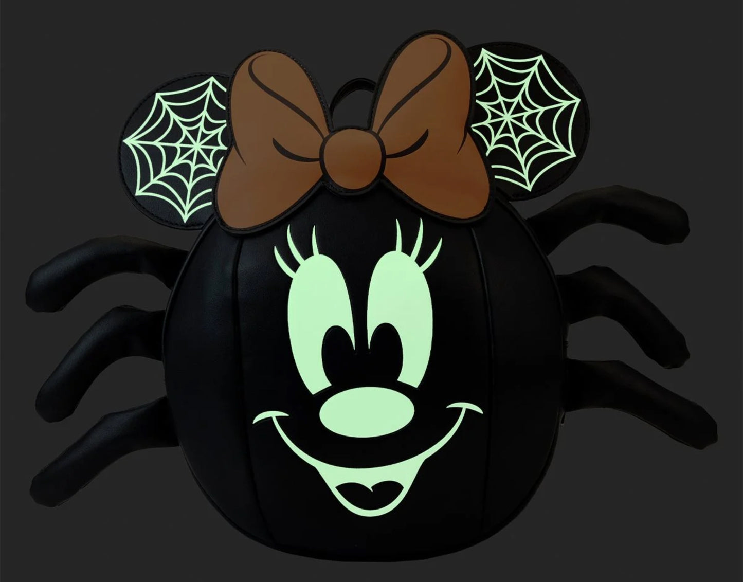 Loungefly Disney Halloween Minnie Mouse Spider Glow-in-the-Dark Mini-Backpack