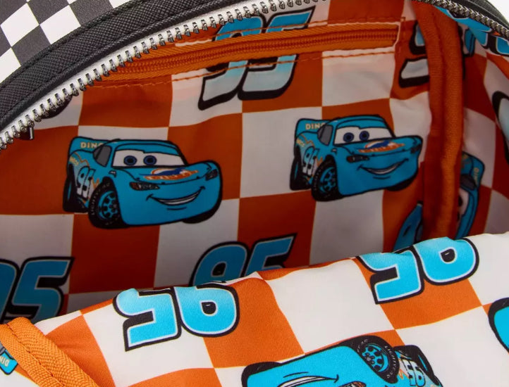 Loungefly Disney Pixar Cars Lightning McQueen Dinoco Light-Up Mini Backpack