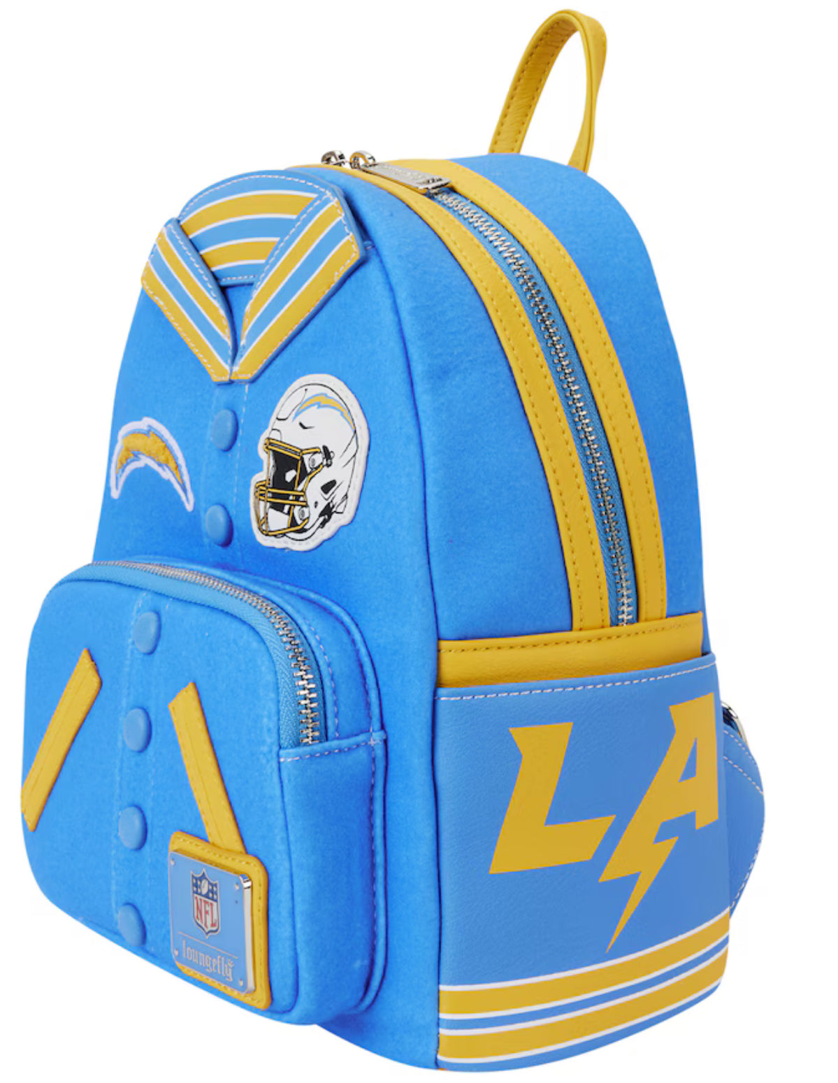 Loungefly Los Angeles Chargers Varsity Mini Backpack