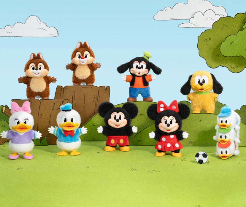 Mickey Family Cute Together Keychain Series Figures