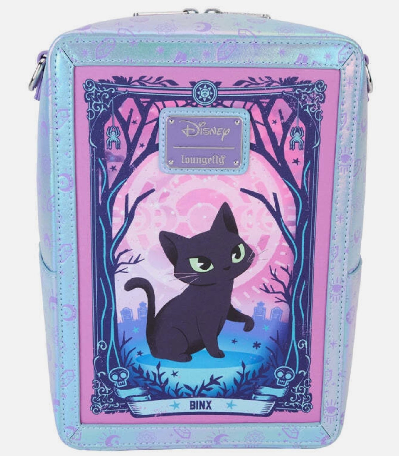 Loungefly Hocus Pocus Tarot Card Iridescent Crossbody Bag