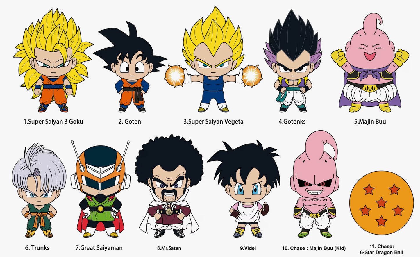 Monogram Dragon Ball Z 3D Foam Bag Clip Blind Bag Series 6 (Styles May Vary)