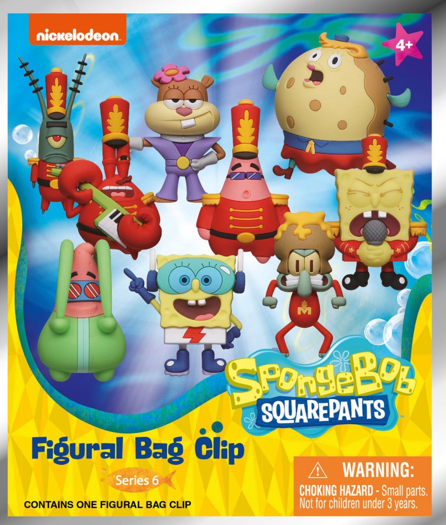 Monogram SpongeBob SquarePants Series 6 3D Foam Bag Clip (Styles May Vary)
