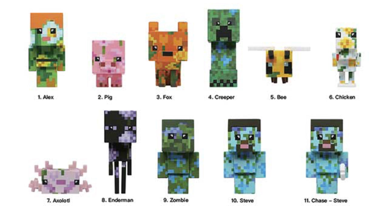 Monogram Minecraft Series 3 3D Foam Bag Clip (Styles May Vary)