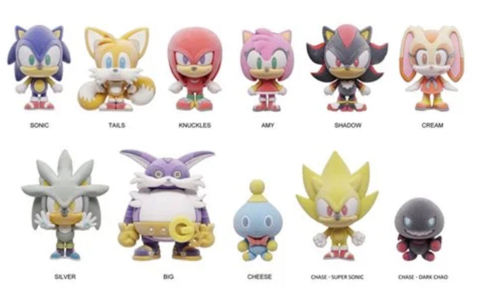Monogram Sonic the Hedgehog Series 5 3D Foam Bag Clip (Styles May Vary)