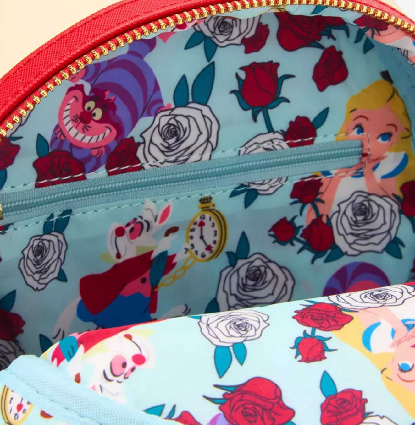 Loungefly Disney Alice in Wonderland Color Changing Roses Mini Backpack