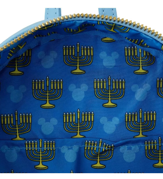 Mickey Mouse Happy Hanukhkah Menorah Glow-in-the-Dark Mini-Backpack