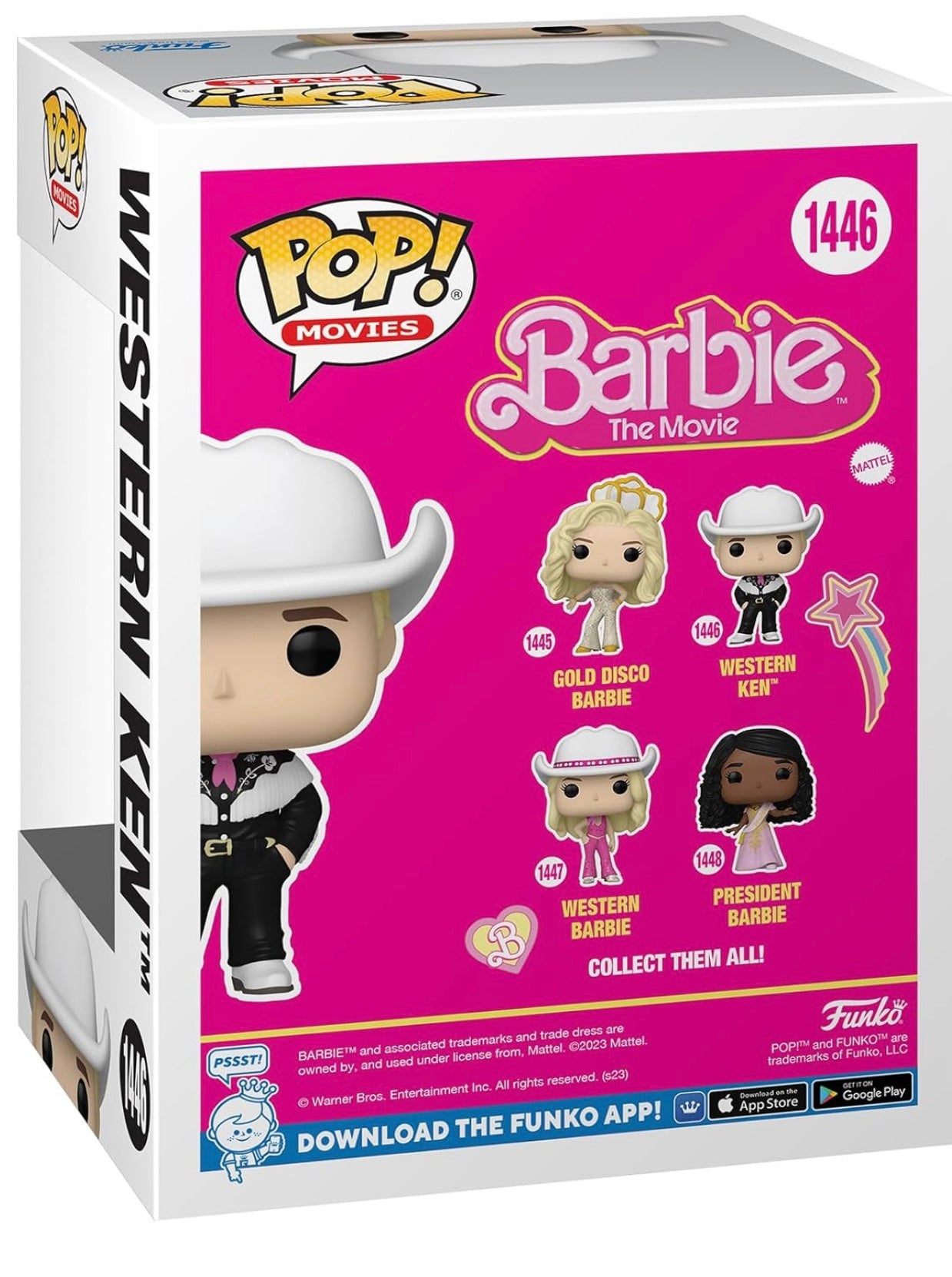 Funko Pop! Barbie Movie Western #1446 Ken Vinyl Figure