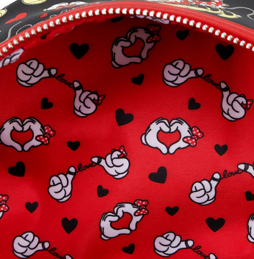 Loungefly Disney Mickey and Minnie Mouse Heart Hand Love Mini