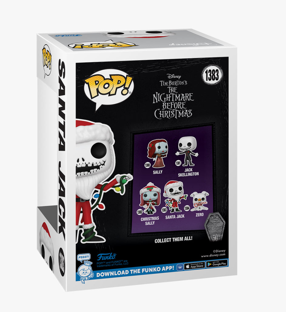 The Nightmare Before Christmas 30th Anniversary Santa Jack Funko Pop! Vinyl Figure #1383