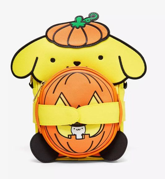 Loungefly Sanrio Pompompurin Pumpkin Crossbody Bag