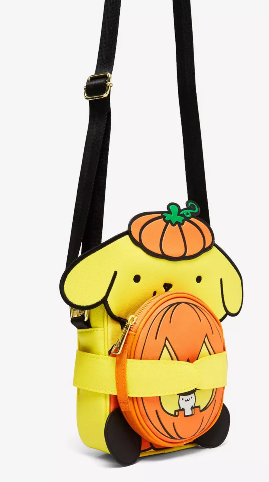 Loungefly Sanrio Pompompurin Pumpkin Crossbody Bag