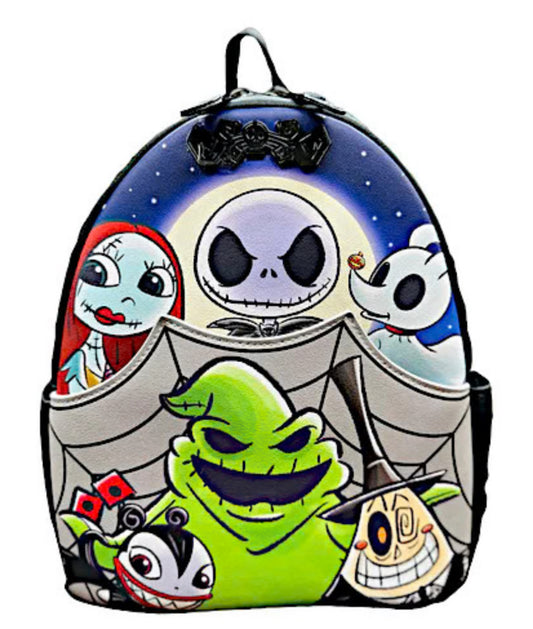 Loungefly Nightmare Before Christmas Family Chibi Mini Backpack