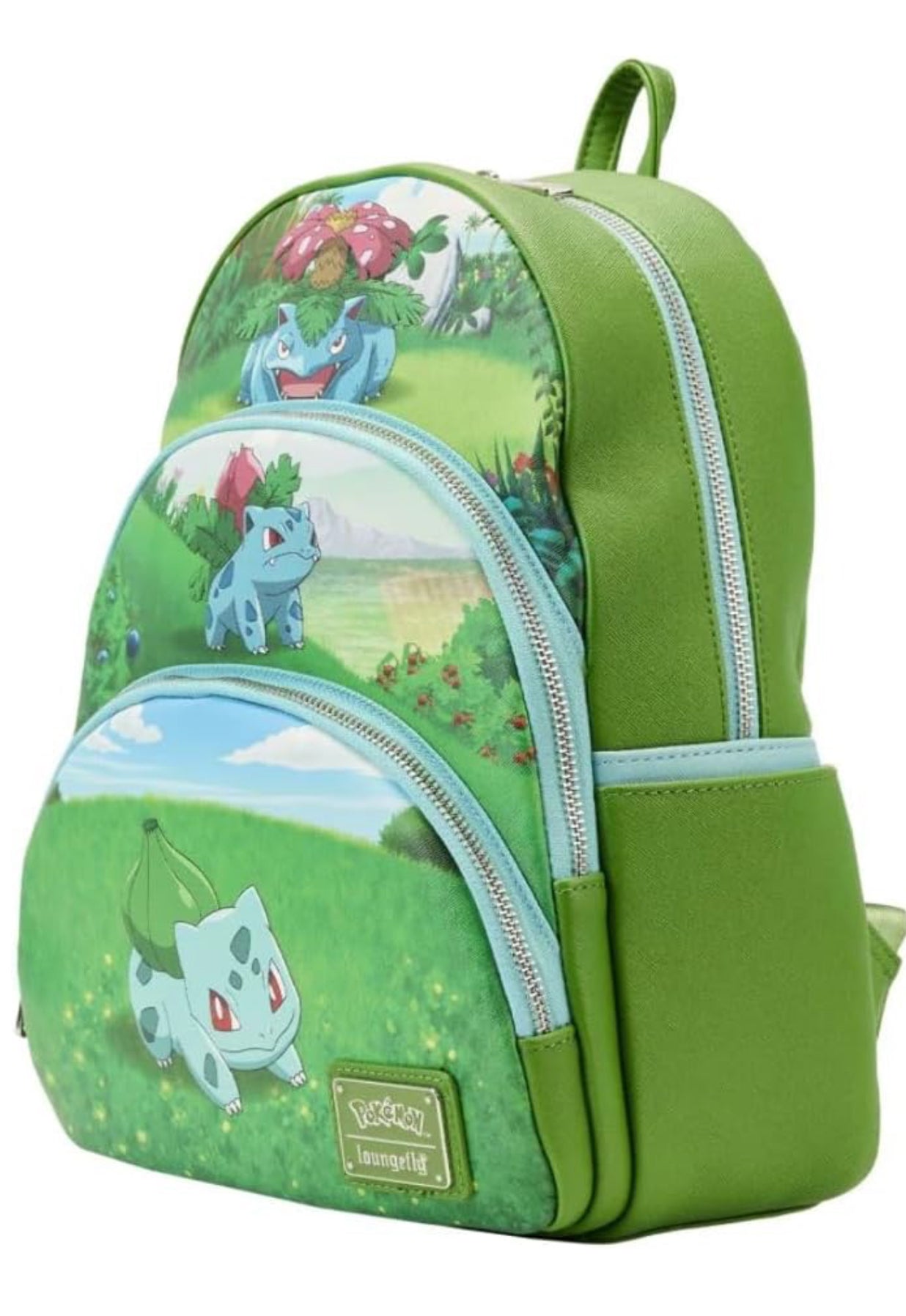 Loungefly Pokémon Bulbasaur Evolutions Triple Pocket Backpack