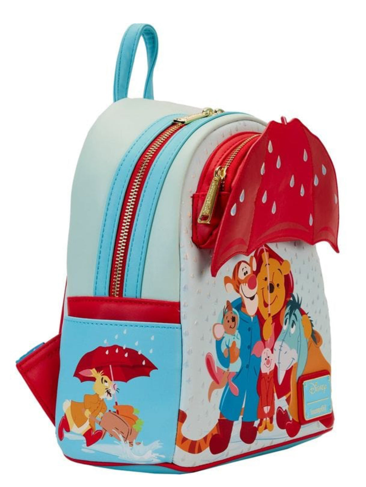 LOUNGEFLY WINNIE THE POOH AND FRIENDS RAINY DAY MINI BACKPACK