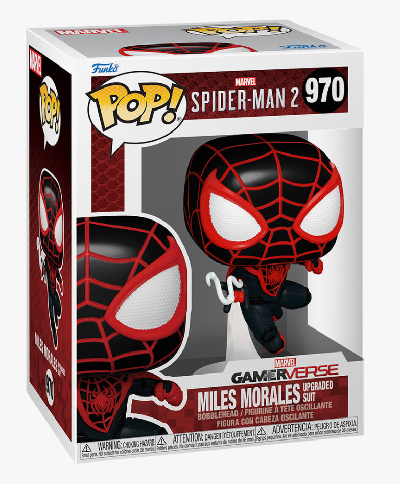 Spider-Man 2 Game Miles Morales Upgraded Suit Funko Pop! Vinyl Figure #970