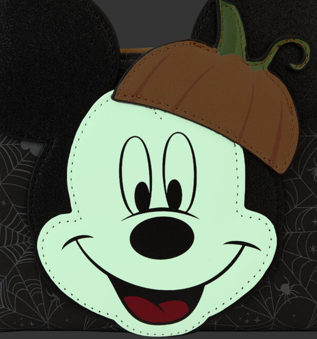 Loungefly Mickey Mouse Pumpkin Glow Wallet