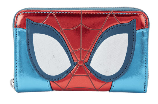 Loungefly Marvel Shine Spider-Man Cosplay Zip Around Wallet