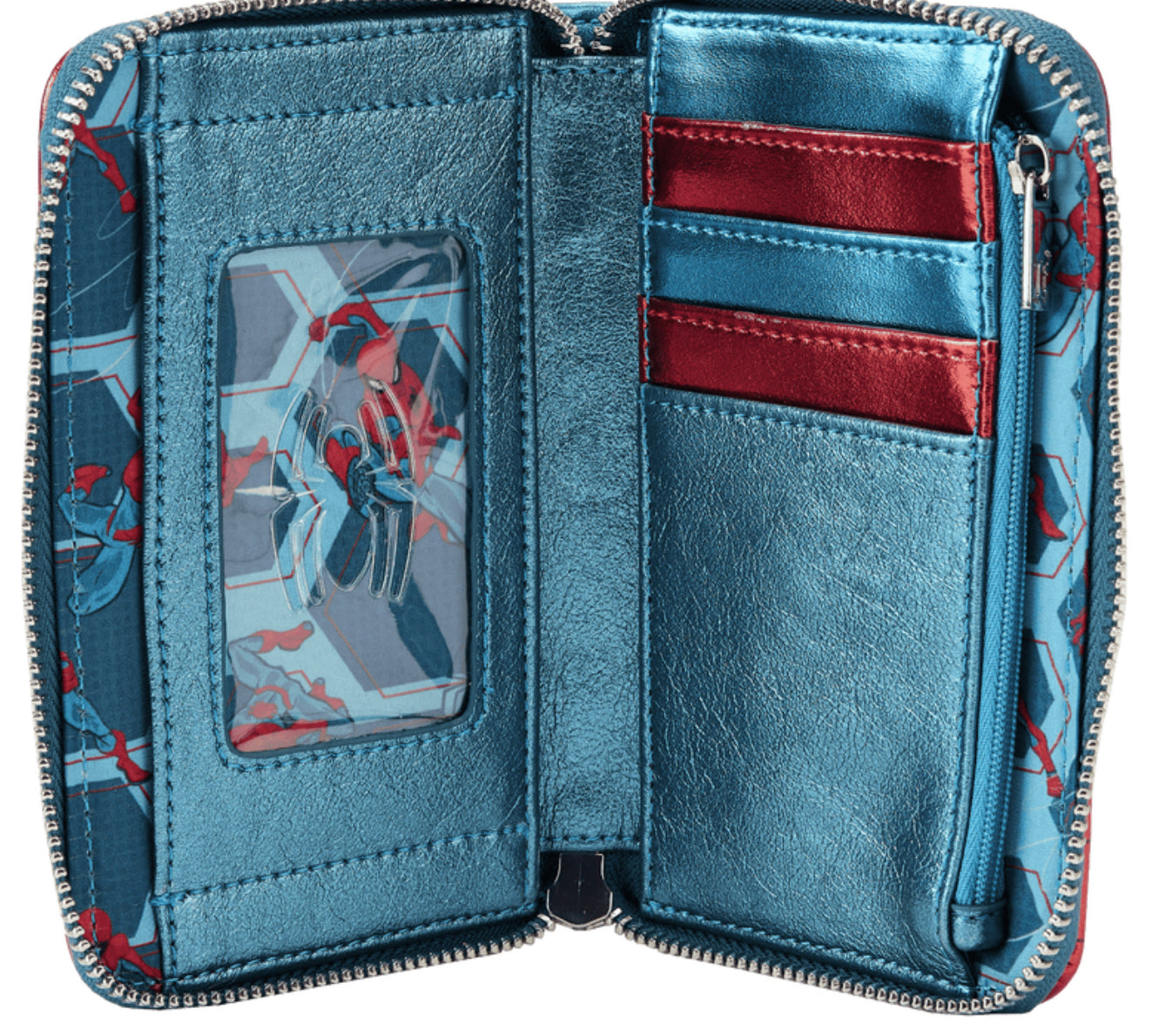 Loungefly Marvel Shine Spider-Man Cosplay Zip Around Wallet