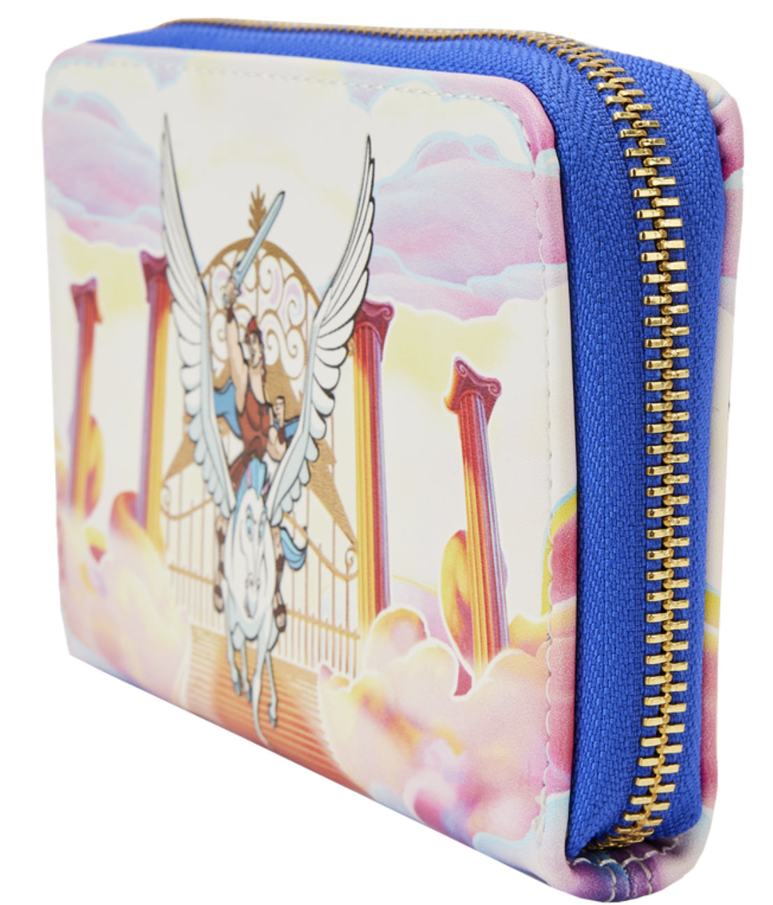 Loungefly Hercules Mount Olympus Golden Gates Zip Around Wallet