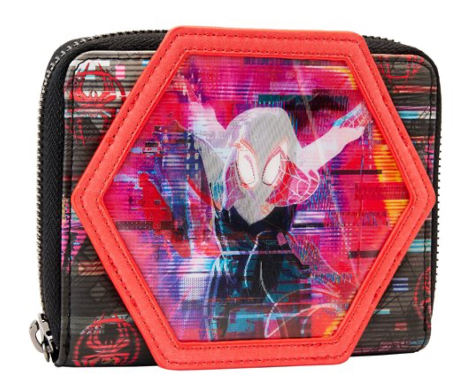 Loungefly Marvel Across The Spider-Verse Lenticular Zip Wallet