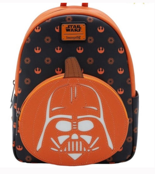 Loungefly Star Wars Darth Vader Glow-in-the-Dark Jack-o-Lantern Backpack