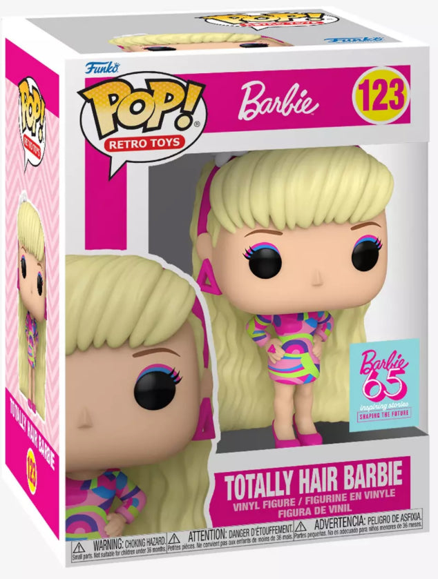 Funko Pop! Barbie 65th Anniversary #123 Totally Hair Barbie Vinyl Figure