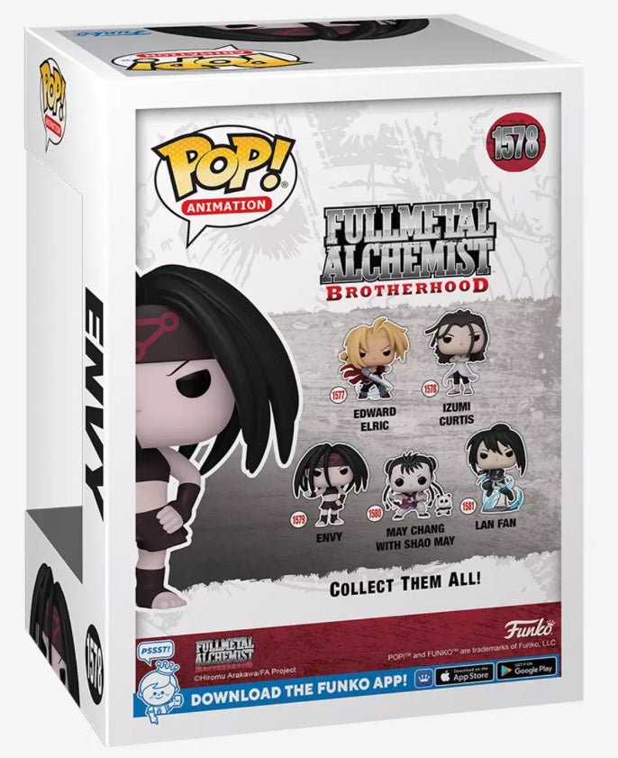 Funko Pop! Fullmetal Alchemist: Brotherhood #1579 Envy Vinyl Figure