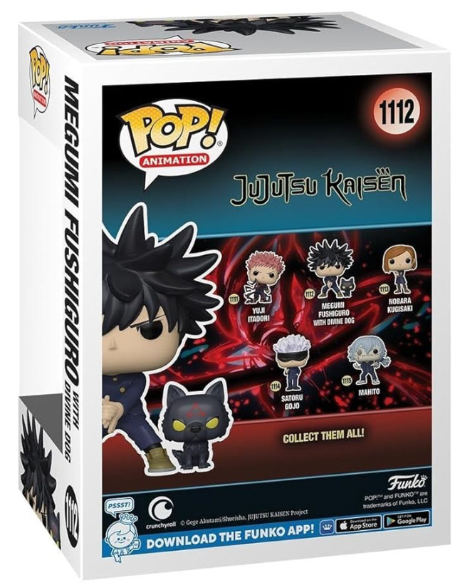 Funko Pop! Jujutsu Kaisen #1112 Megumi Fushiguro with Dog Vinyl Figure