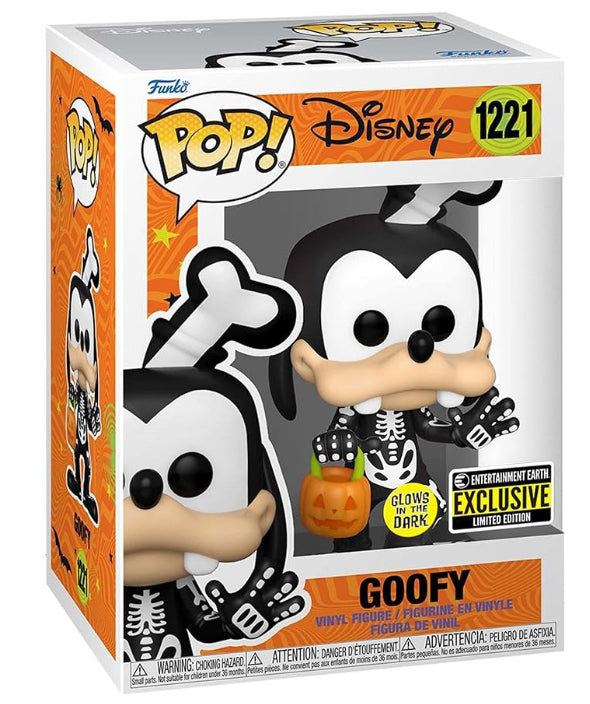 Funko Pop! Disney #1221 Skeleton Goofy Glow in the Dark EE Exclusive Vinyl Figure