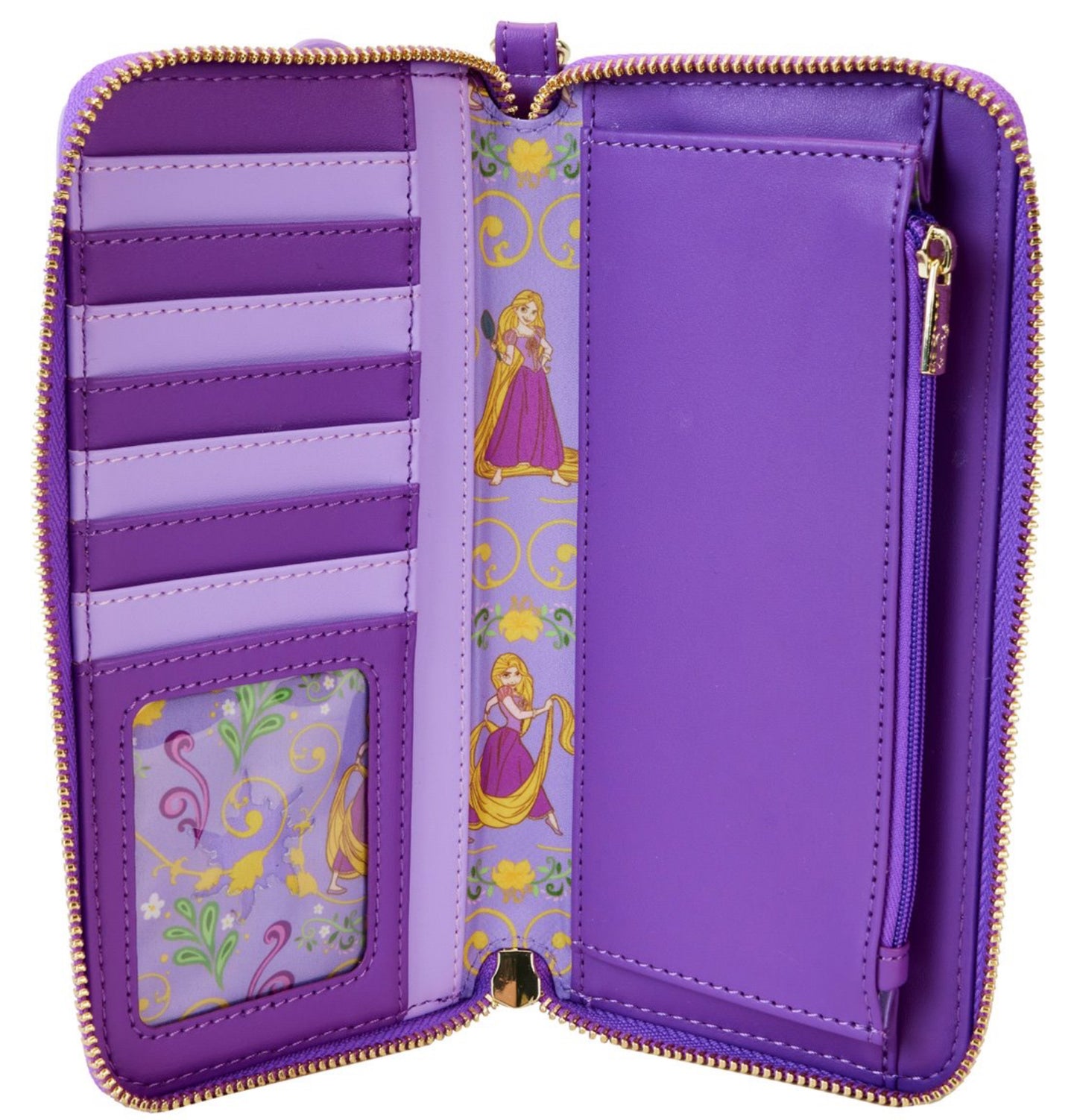 Tangled Princess Rapunzel Lenticular Wristlet Wallet