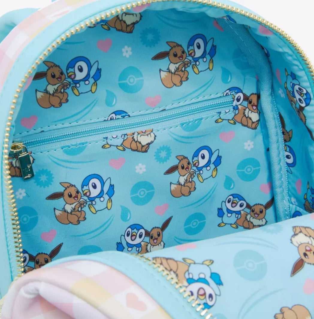 Loungefly Pokémon Eevee and Piplup Besties Mini Backpack