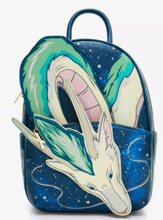 Studio Ghibli Spirited Away Haku Dragon Stars Mini Backpack