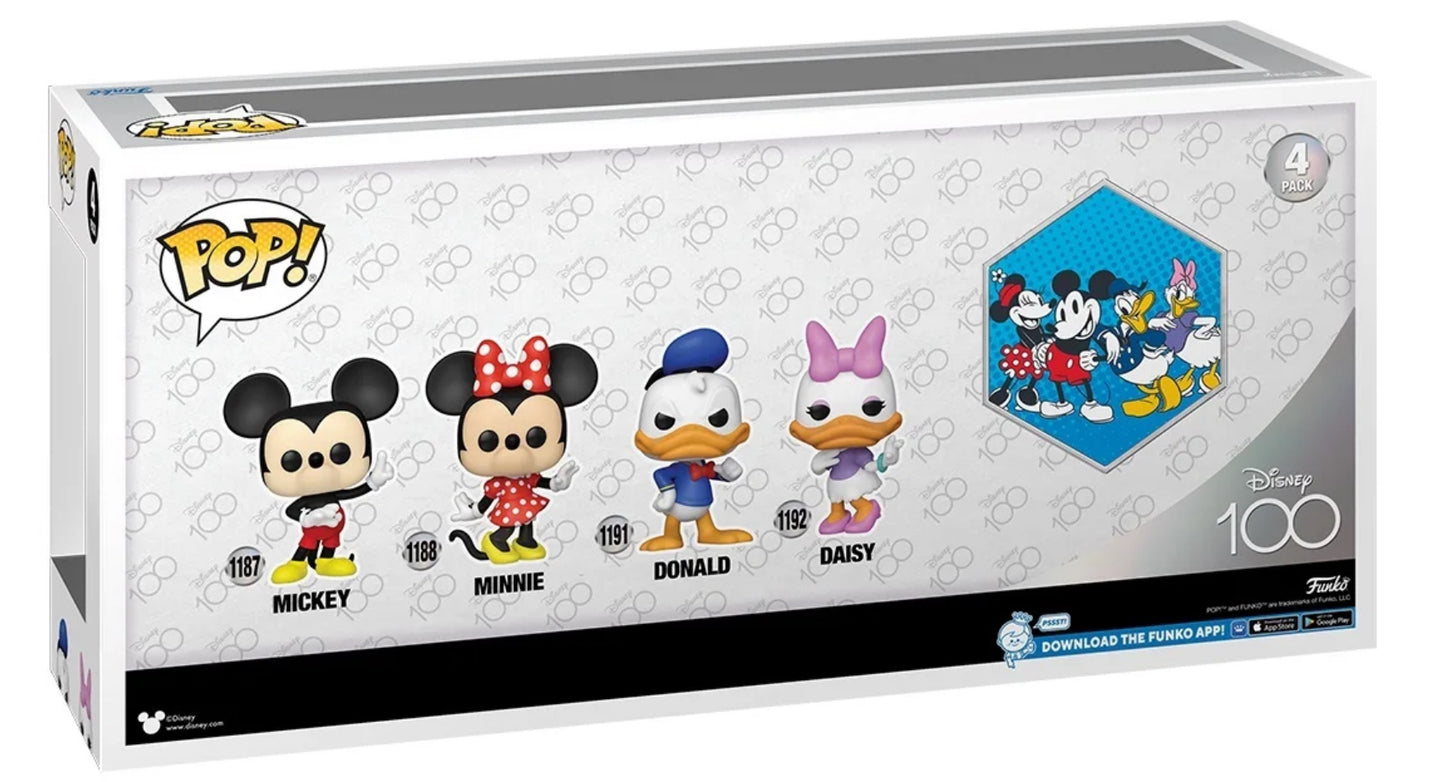 Funko Pop! Disney: D100 - Disney Classics 4PK Vinyl Figure (Walmart Exclusive)