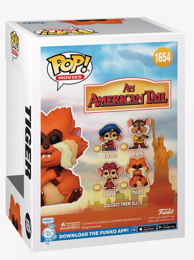 Funko Pop! Movies An American Tail #1654 Tiger Vinyl Figure